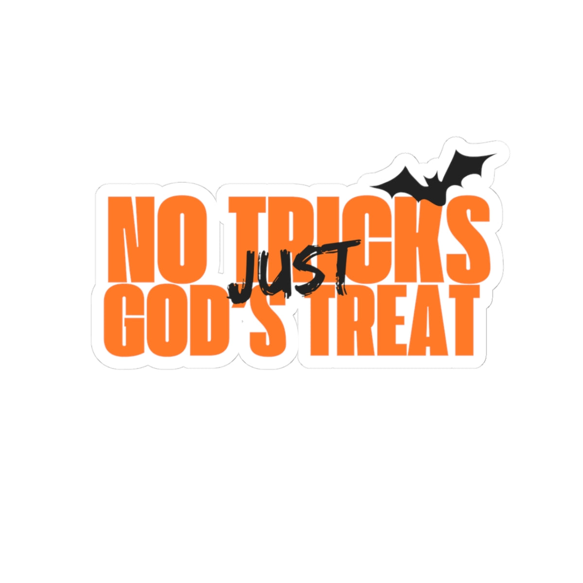 No Tricks Just God's Treat Sticker